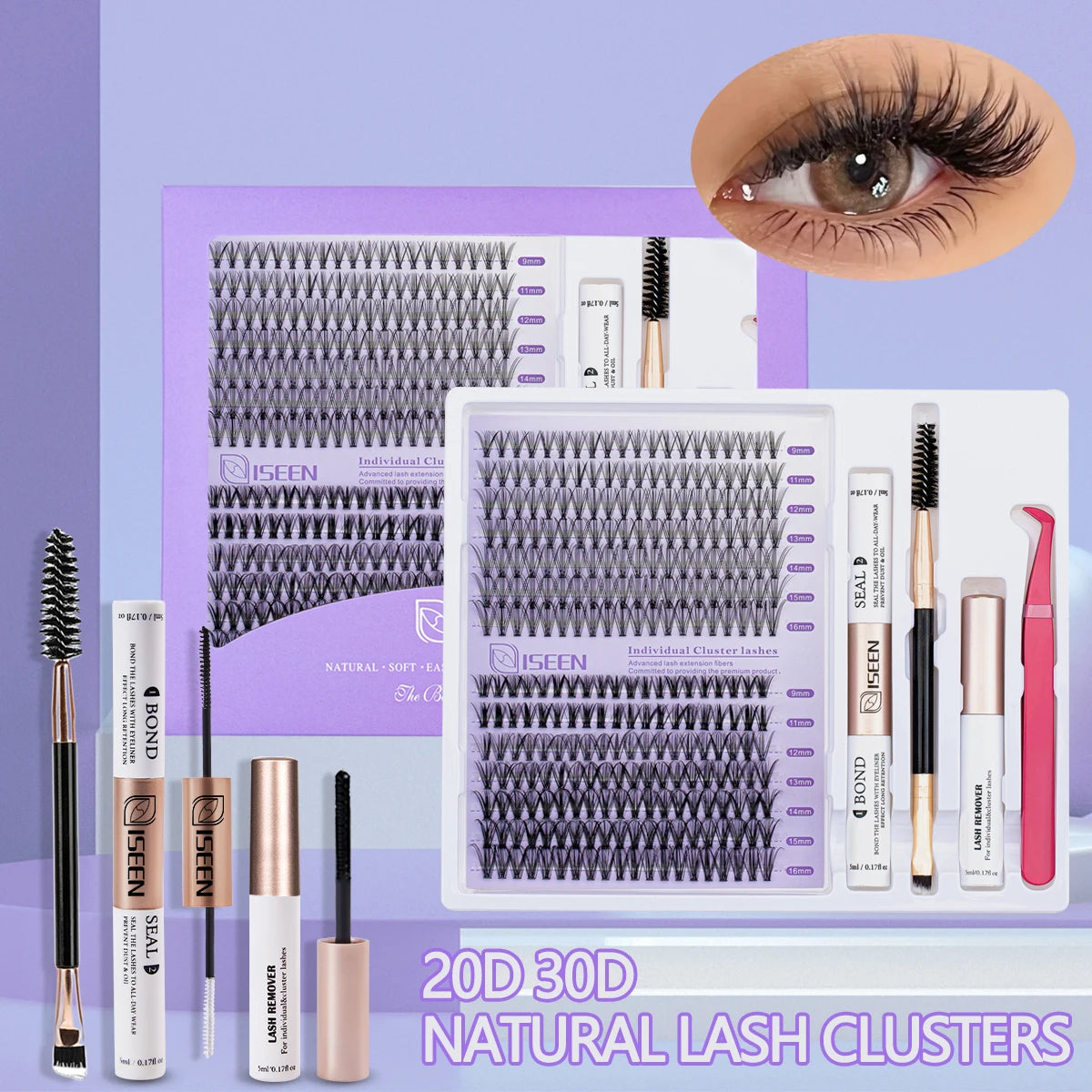 ISEEN DIY Eyelash Cluster