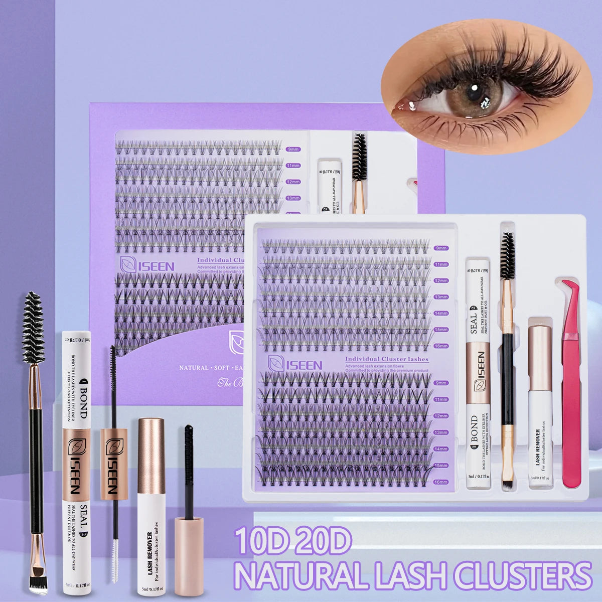 ISEEN DIY Eyelash Cluster